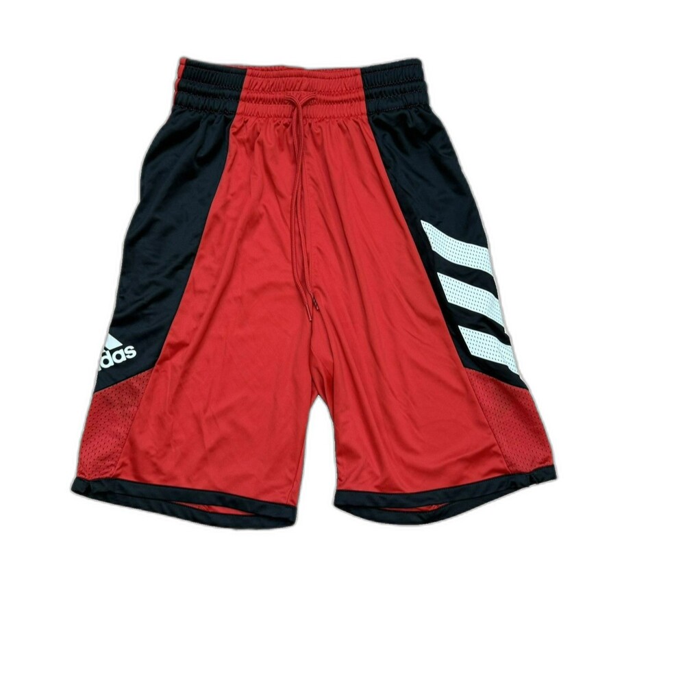 Adidas Aeroready Men’s Athletic Shorts Red & Black/White Size Small